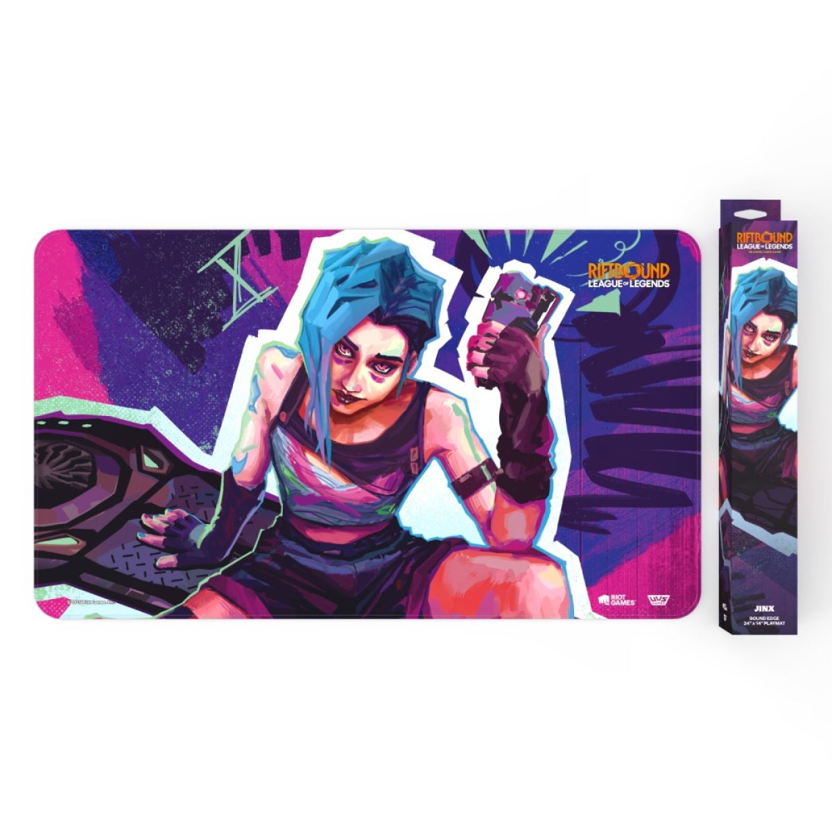 RIFTBOUND: LEAGUE OF LEGENDS TCG - Tappetino da Gioco Jinx (Origins) RIFTBOUND: LEAGUE OF LEGENDS TCG - ORIGINS JINX PLAYMAT
