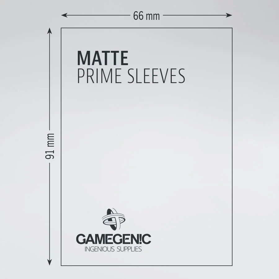 Matte Prime Yellow Gialle Sleeves (100) Standard Size Gamegenic