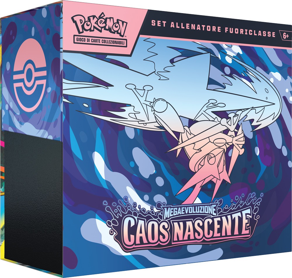 Pokémon GCC Set Allenatore Fuoriclasse Megaevoluzione Caos Nascente ITA - 9 Buste + Promo