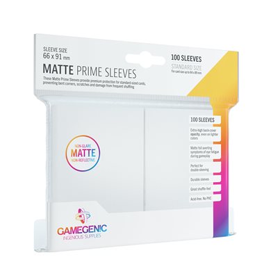 Matte Prime White (100) Standard Size Gamegenic