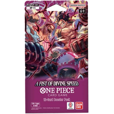 One Piece Card Game - A Fist of Divine Speed OP-11 - Bustina Paper Sleeve da 12 Carte (ENG)