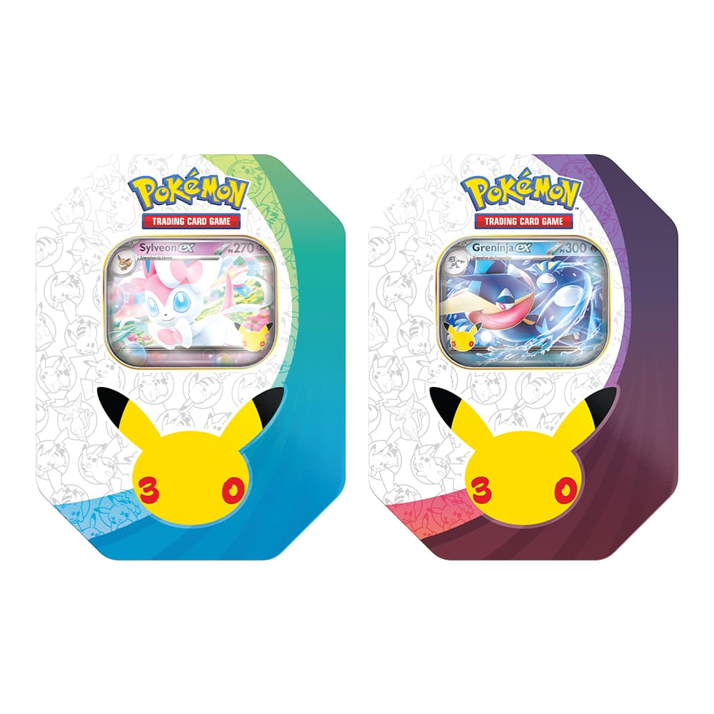 Pokémon TCG: Duo Tin 30° Anniversario Greninja-ex e Sylveon-ex IT