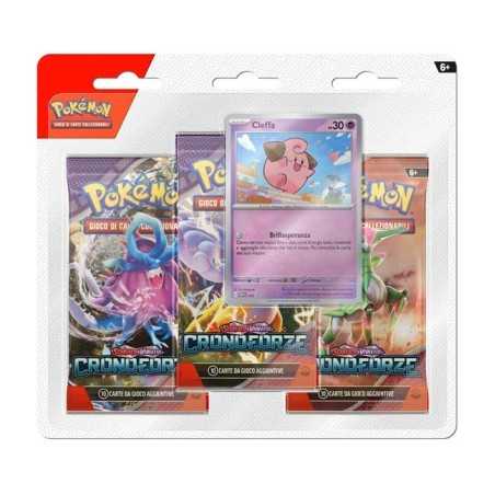 POKÈMON SCARLATTO & VIOLETTO: CRONOFORZE - 3 PACK BLISTER CLEFFA (ITA)
