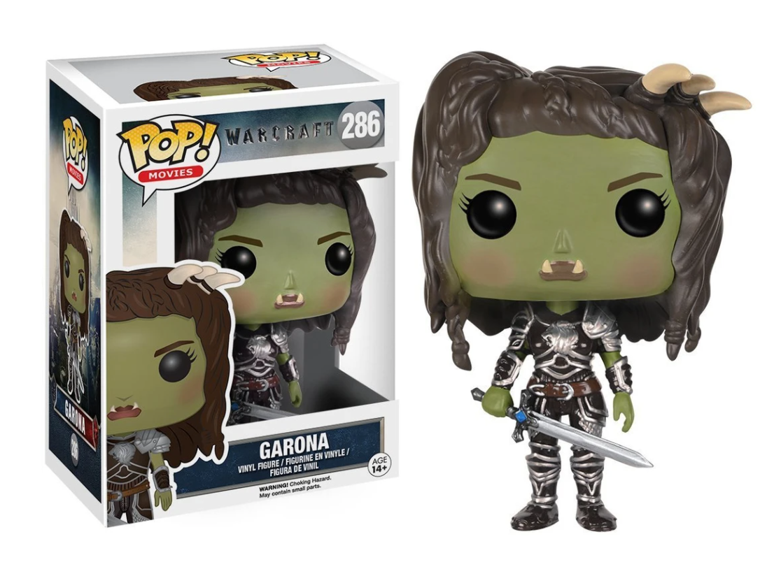 FUNKO POP MOVIES WARCRAFT GARONA 286 VINYL FIGURE