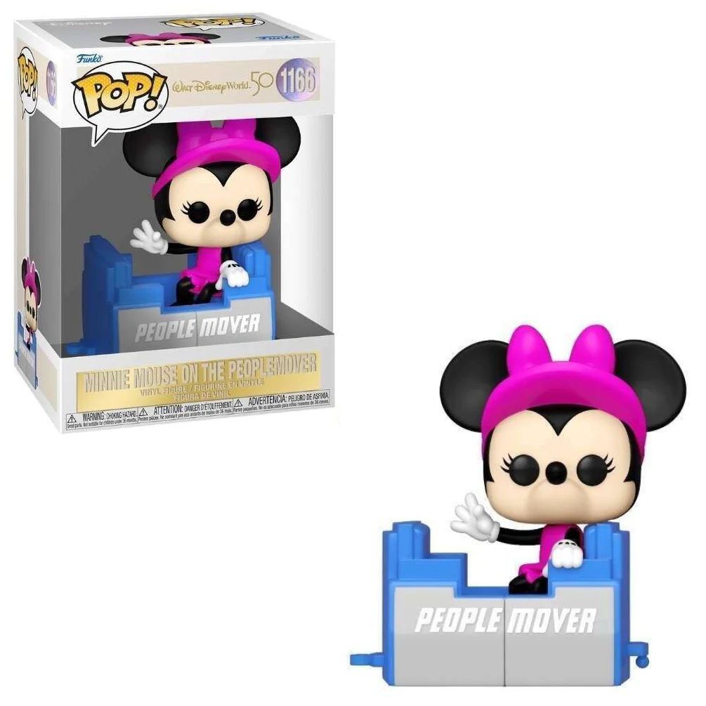 Funko Pop! Disney Minnie Mouse People Mover - Walt Disney World 50th Anniversary - Figura in Vinile 9 cm ITA