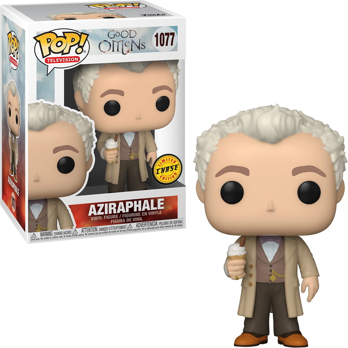 Funko POP! Television - Good Omens - Aziraphale (Chase) #1077 Vinyl Figure 10cm