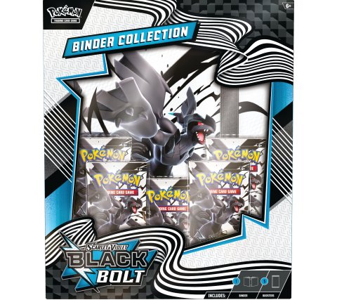 PKM - Scarlet & Violet 10.5 - Black Bolt - Binder Collection Zekrom - EN INGLESE COLLEZIONE CON RACCOGLITORE LUCE NERA ARRIVO PREVISTO: 18-07-2025