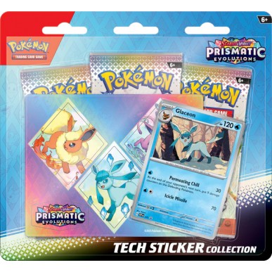 Scarlet & Violet: Prismatic Evolutions - Glaceon - Tech Sticker Collection (ENG) Evoluzioni Prismatiche