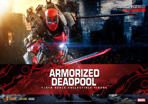 HOT TOYS - Marvel - Comic Masterpiece 1:6 Action Doll Armorized Deadpool CMS09 - D42 Iron Deadpool