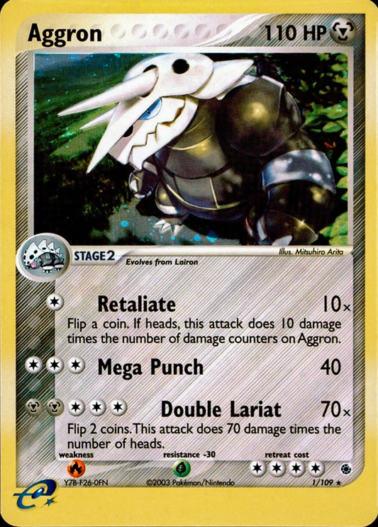 Aggron - EX Rubino & Zaffiro 001/109 [ Italiano / Inglese ]