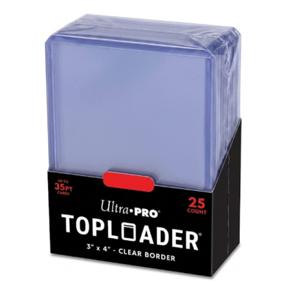Ultra Pro Regular Toploader 3" x 4" - Protezione Carte da Gioco - Confezione da 25 Pezzi
