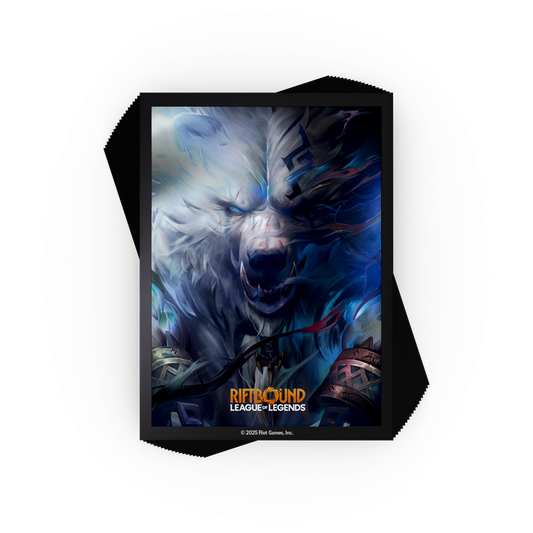 PREORDINE - RIFTBOUND - LEAGUE OF LEGENDS TCG - ORIGINS VOLIBEAR ART SLEEVES -  Bustine Protettive di Volibear