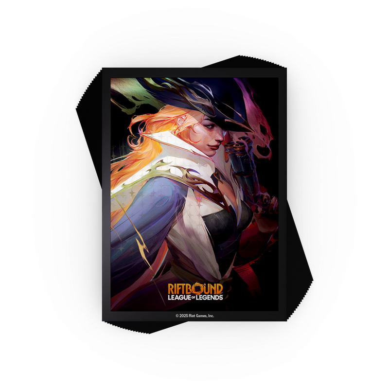 RIFTBOUND - LEAGUE OF LEGENDS TCG - ORIGINS MISS FORTUNE ART SLEEVES - Bustine Protettive di Miss Fortune