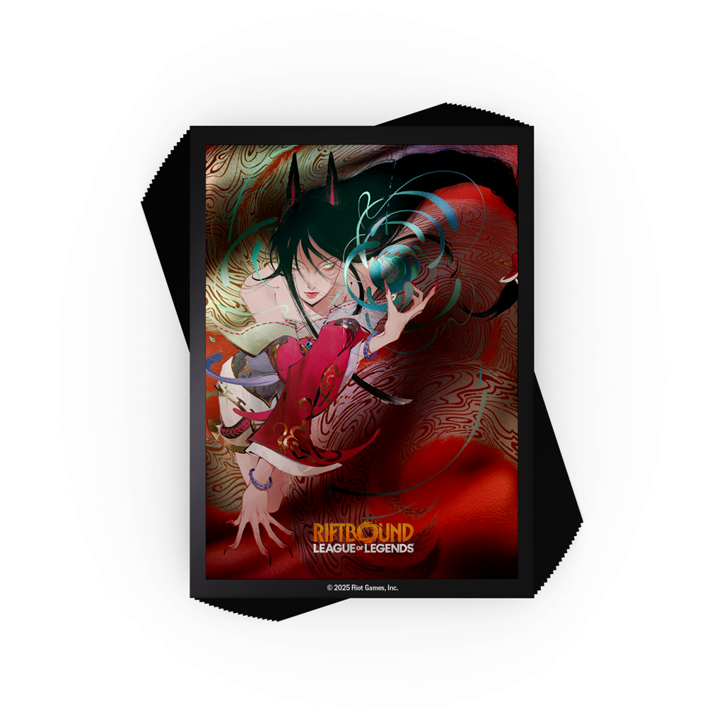 PREORDINE RIFTBOUND - LEAGUE OF LEGENDS TCG - ORIGINS AHRI ART SLEEVES -  Bustine Protettive di Ahri