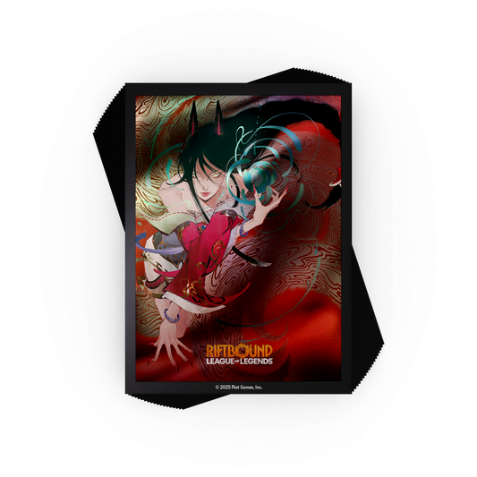 PREORDINE RIFTBOUND - LEAGUE OF LEGENDS TCG - ORIGINS AHRI ART SLEEVES -  Bustine Protettive di Ahri