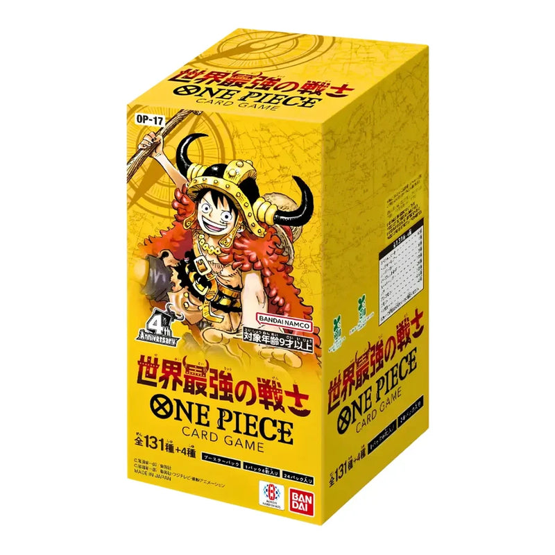 One Piece Card Game OP-17 The World's Strongest Warriors Display Box 24 Buste – Giapponese
