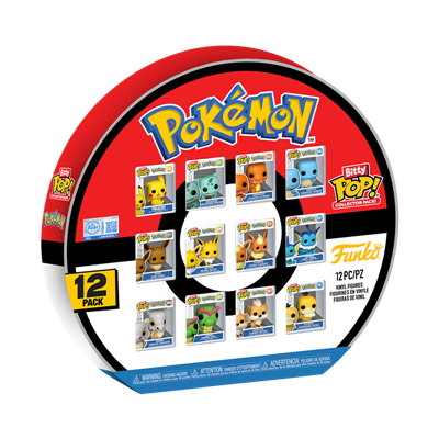 FUNKO BITTY POP! COLLECTOR PACK POKÉMON 12-PACK - Set Completo 12 Mini Figure da Collezione