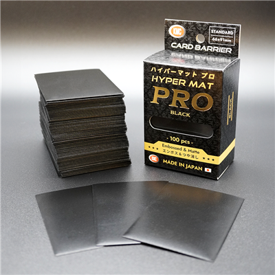KMC Hyper Mat Pro Black - Bustine Protettive Standard Premium (100 pz) | Sleeves TCG
