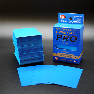 KMC Standard Sleeves Hyper Mat Pro Blue 100 Sleeves