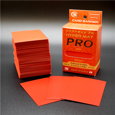 KMC Hyper Mat Pro Red - Bustine Protettive Standard (100 Bustine)