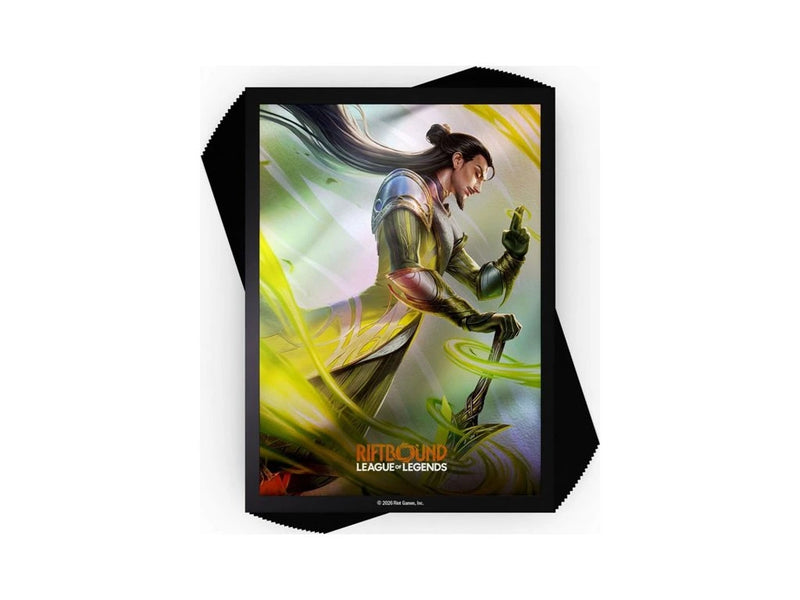 Riftbound League of Legends Unleashed Master Yi Art Sleeves 100 Bustine Protettive Standard 66x91mm