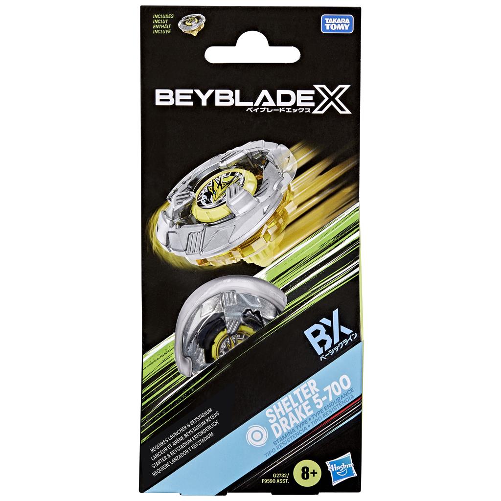 Hasbro Beyblade X Shelter Drake 5 - 70O Booster Pack | Trottola Stamina Type