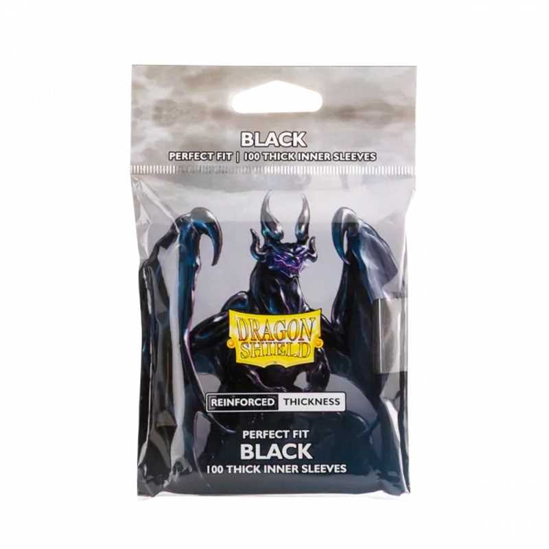Dragon Shield Perfect Fit Thick Inner Sleeves - Black (AT-13005)