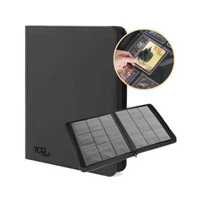 TCG LAB Album per Toploader 9 Tasche (252 Carte) - Nero Premium