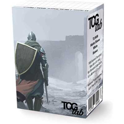 TcgLab Standard Sleeves Matte Ultra Clear Bianco (100 Bustine) – Protezione Professionale Pura