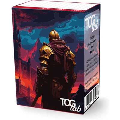 TcgLab Standard Sleeves Matte Ultra Clear Rosso (100 Bustine) – Protezione Professionale ad Alta Intensità