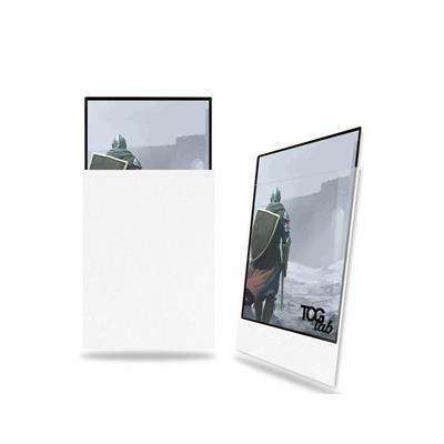 TcgLab Standard Sleeves Matte Ultra Clear Bianco (100 Bustine) – Protezione Professionale Pura