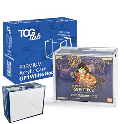 TcgLab Case Protettivo Magnetico OP1 White Bottom Booster Box Plexiglass Premium