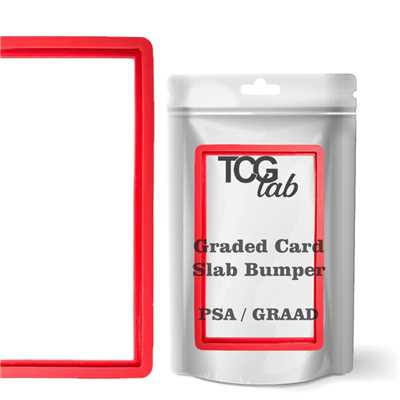 TCGLAB Bumper per Graded Cards in Silicone - Rosso | Compatibile PSA / BGS / CGC