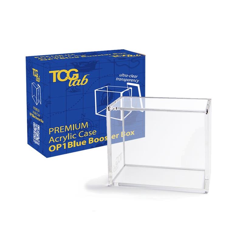 TcgLab Case Protettivo Premium One Piece OP - 01 Blue Bottom Booster Box Magnetico Plexiglass