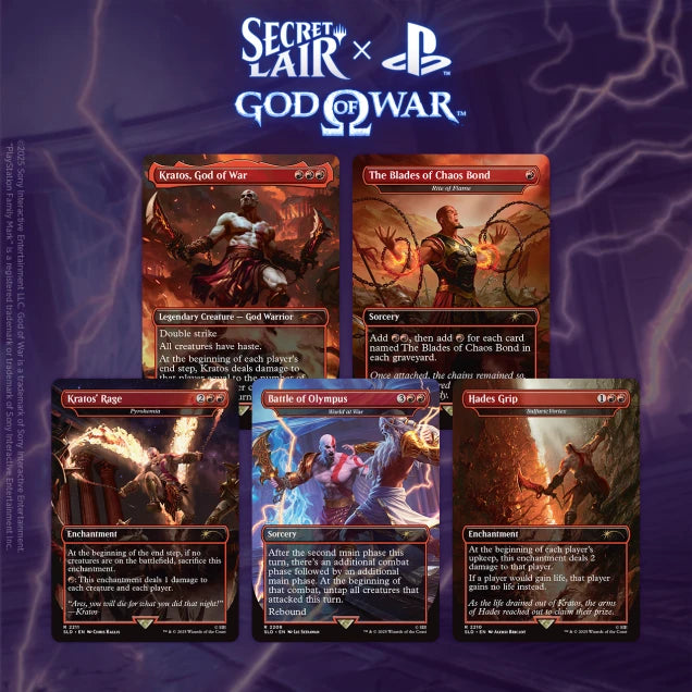 Magic The Gathering Secret Lair x God of War : Greek Edizione Limitata Non - Foil ENG
