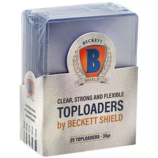 25 Top Loaders 35pt Beckett Shield