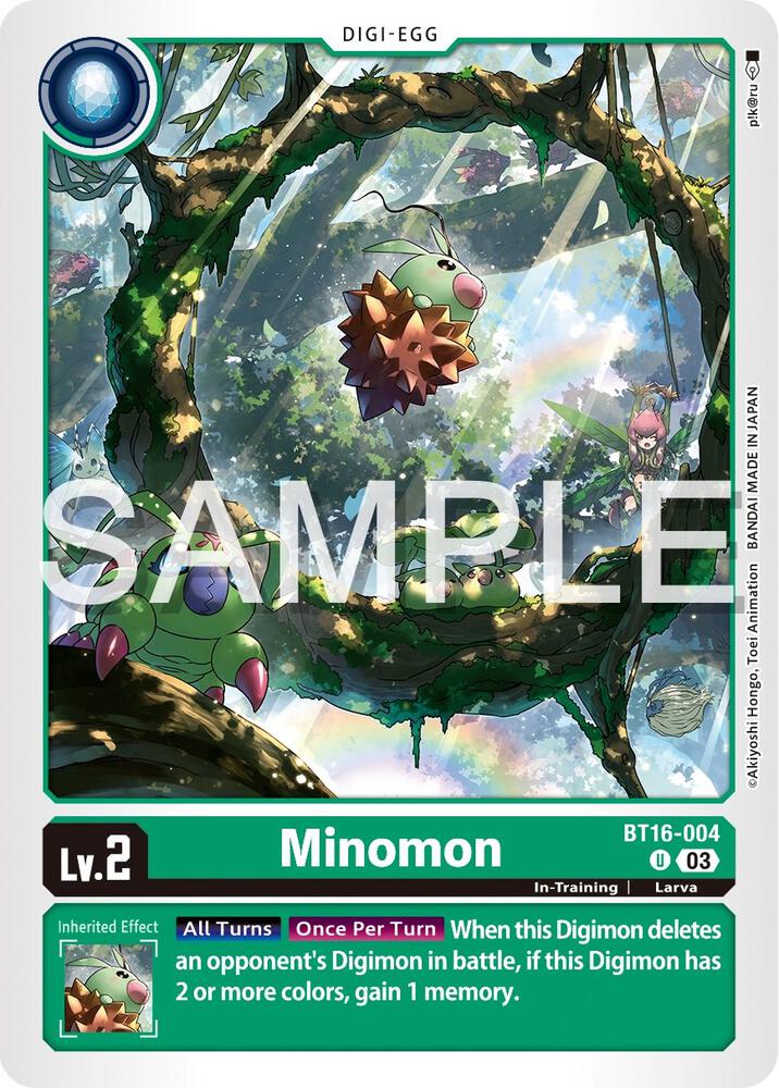 Minomon BT16-004 [ Inglese / Giapponese ]