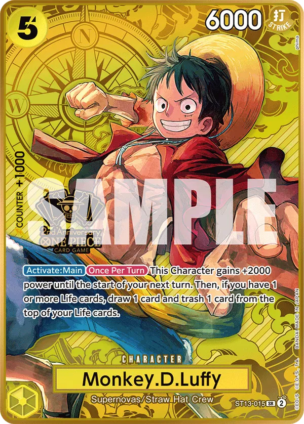 Monkey D Luffy ST13-015 [ Inglese / Giapponese / Francese / Cinese Semplificato ]