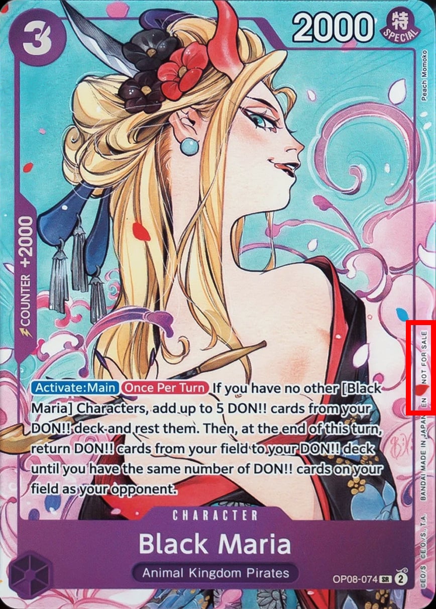 Black Maria OP08-074 [ Inglese / Giapponese / Francese / Cinese Semplificato ]