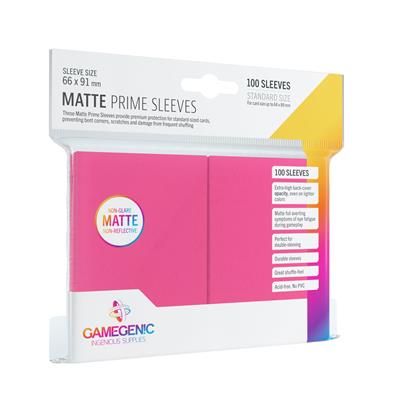 Bustine Matte Prime Rosa Gamegenic (100) - Sleeves