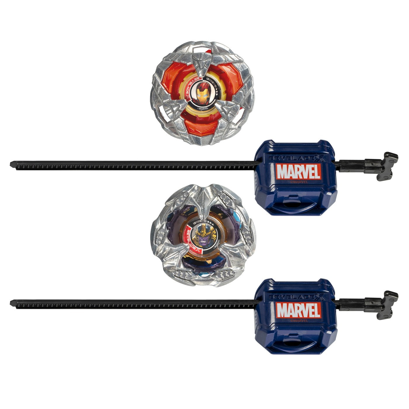 Hasbro Marvel - Beyblade X - Irona Man 4-80B Thanos 4-60P