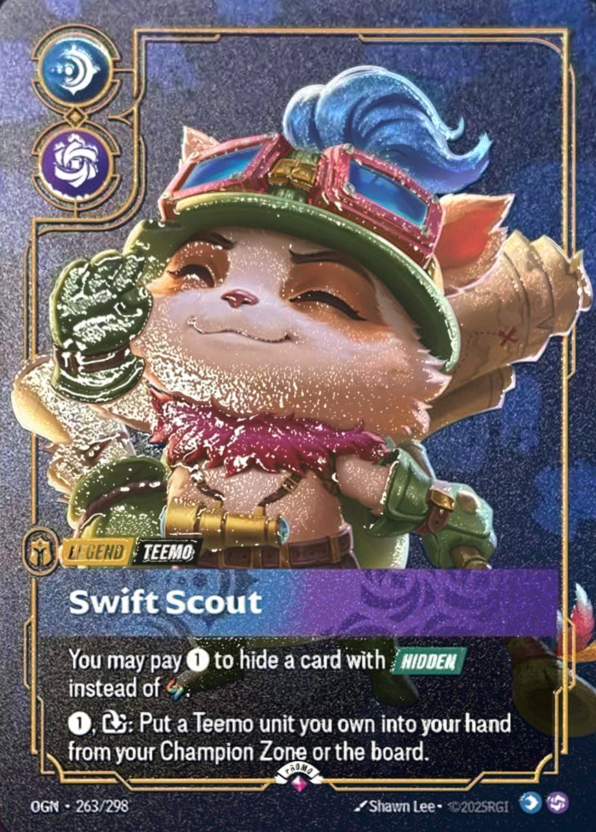 Teemo - Swift Scout (Holographicmetallegendbest‑Ofprizing) [ Inglese / Cinese Semplificato ]