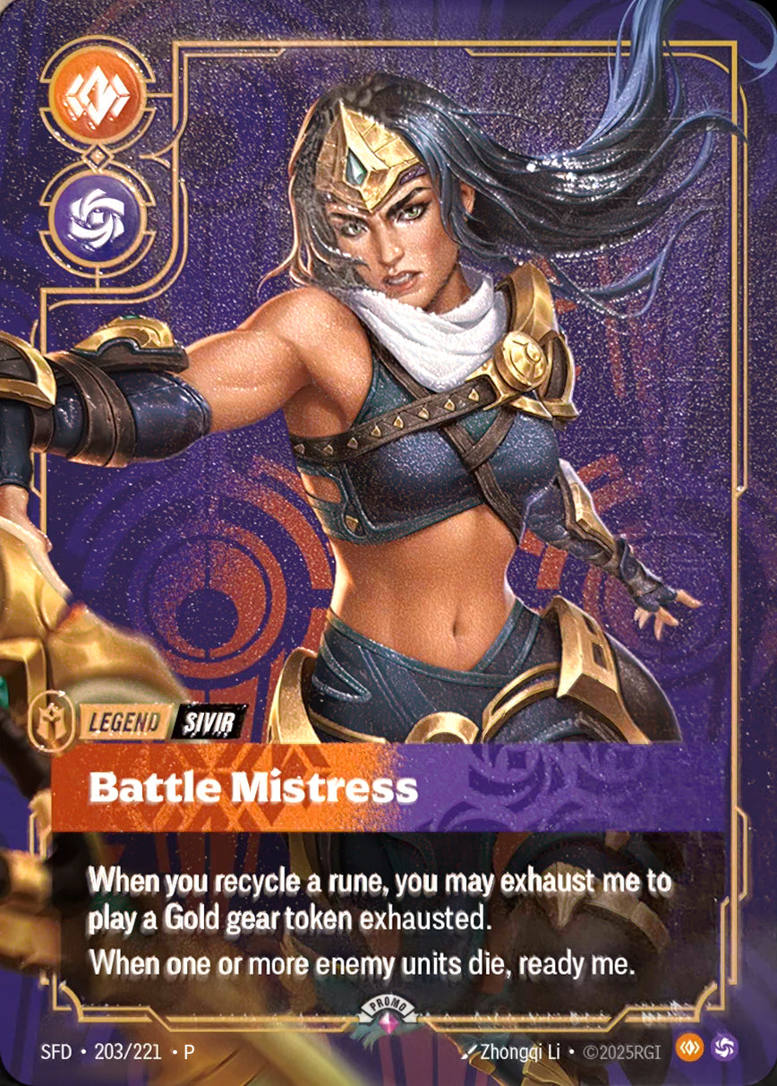 Sivir - Battle Mistress (Holographicmetallegendbest‑Ofprizing) [ Inglese / Cinese Semplificato ]