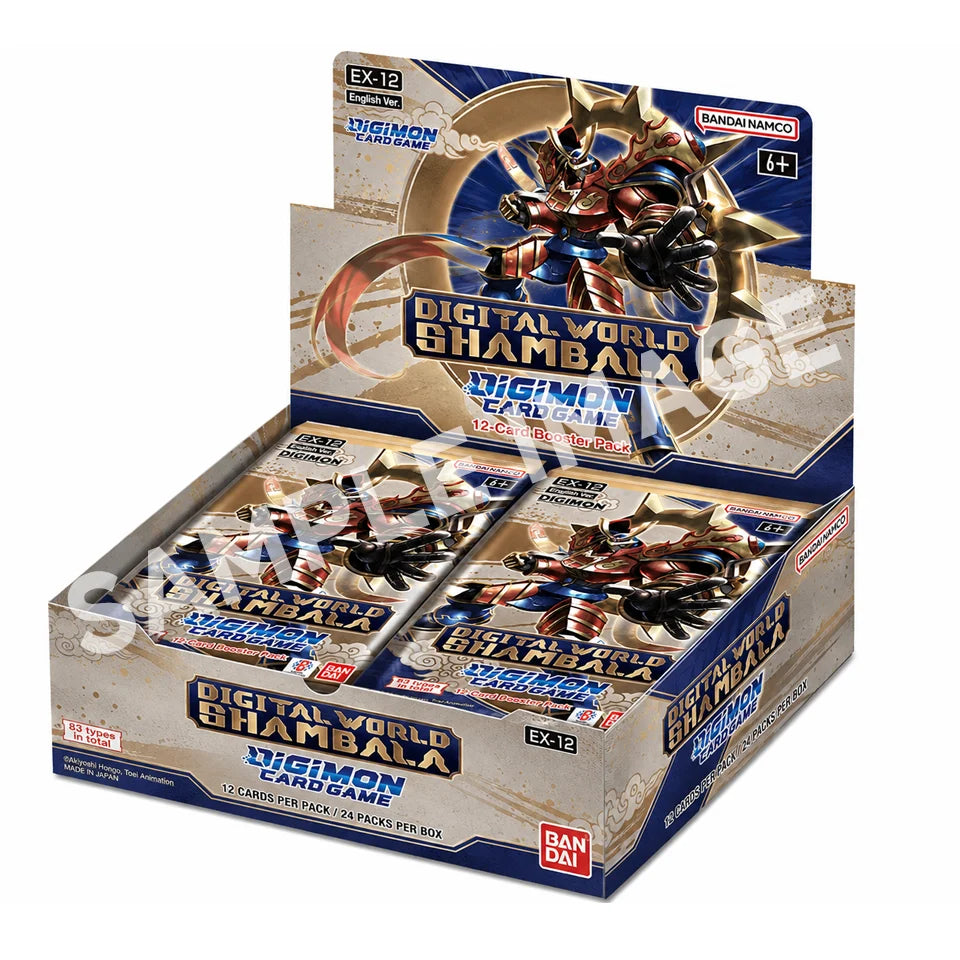 Digimon Card Game EX - 12 Digital World Shambala Extra Booster Display 24 Packs ENG