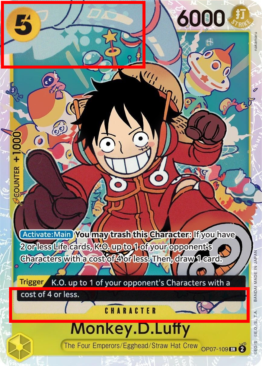 Monkey. D. Luffy OP07-109 [ Inglese / Giapponese / Francese / Cinese Semplificato ]