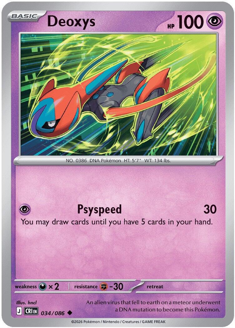 Deoxys - Caos Nascente 034/086 [ Italiano / Inglese ]