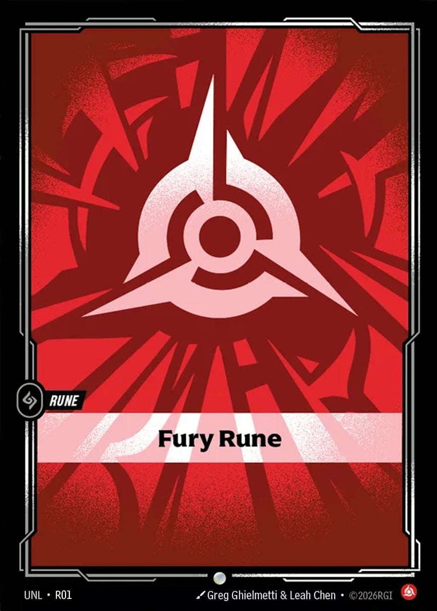 Fury Rune (Alternate Art) [ Inglese / Cinese Semplificato ]