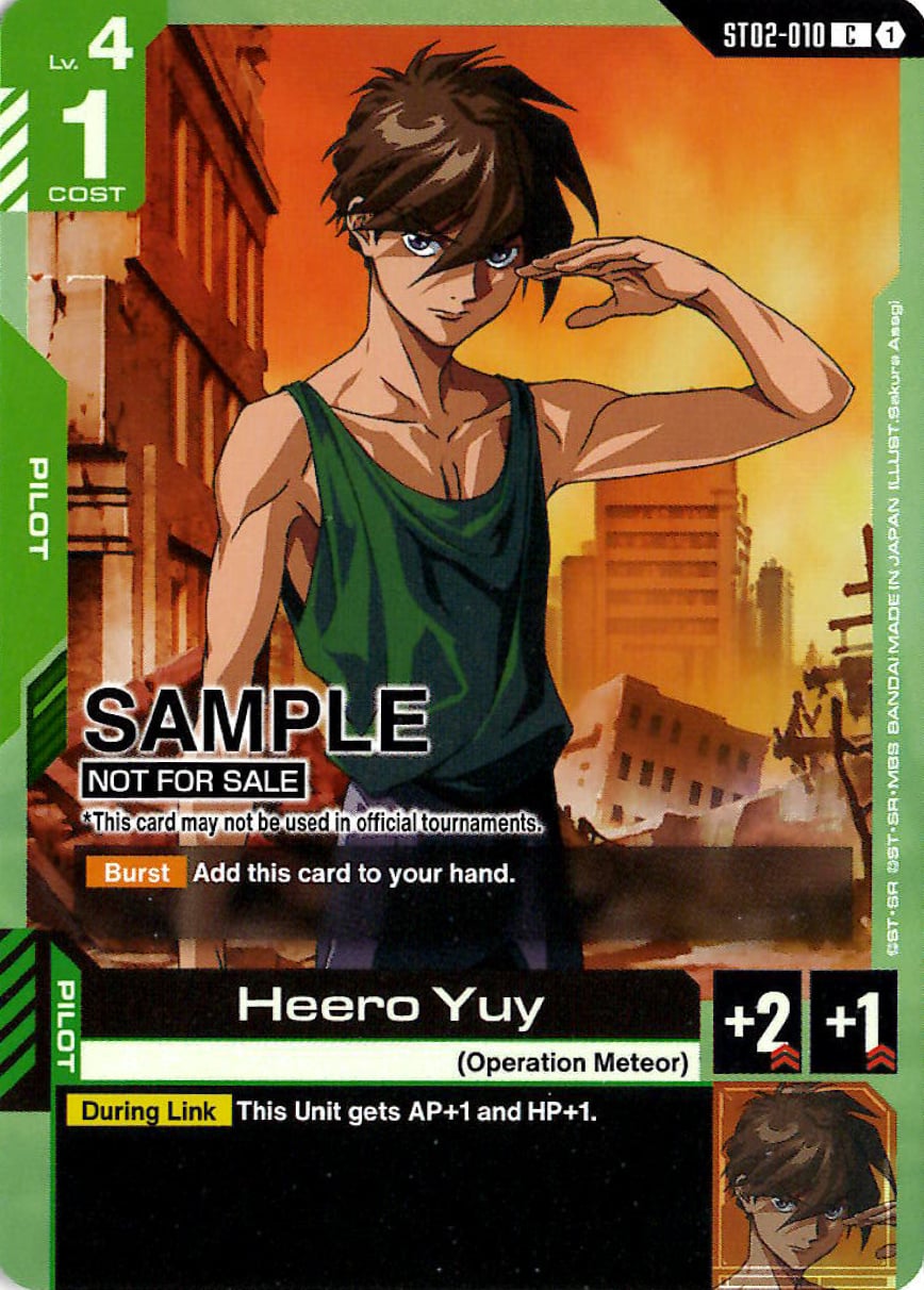 Heero Yuy ST02-010 [ Inglese / Giapponese ]