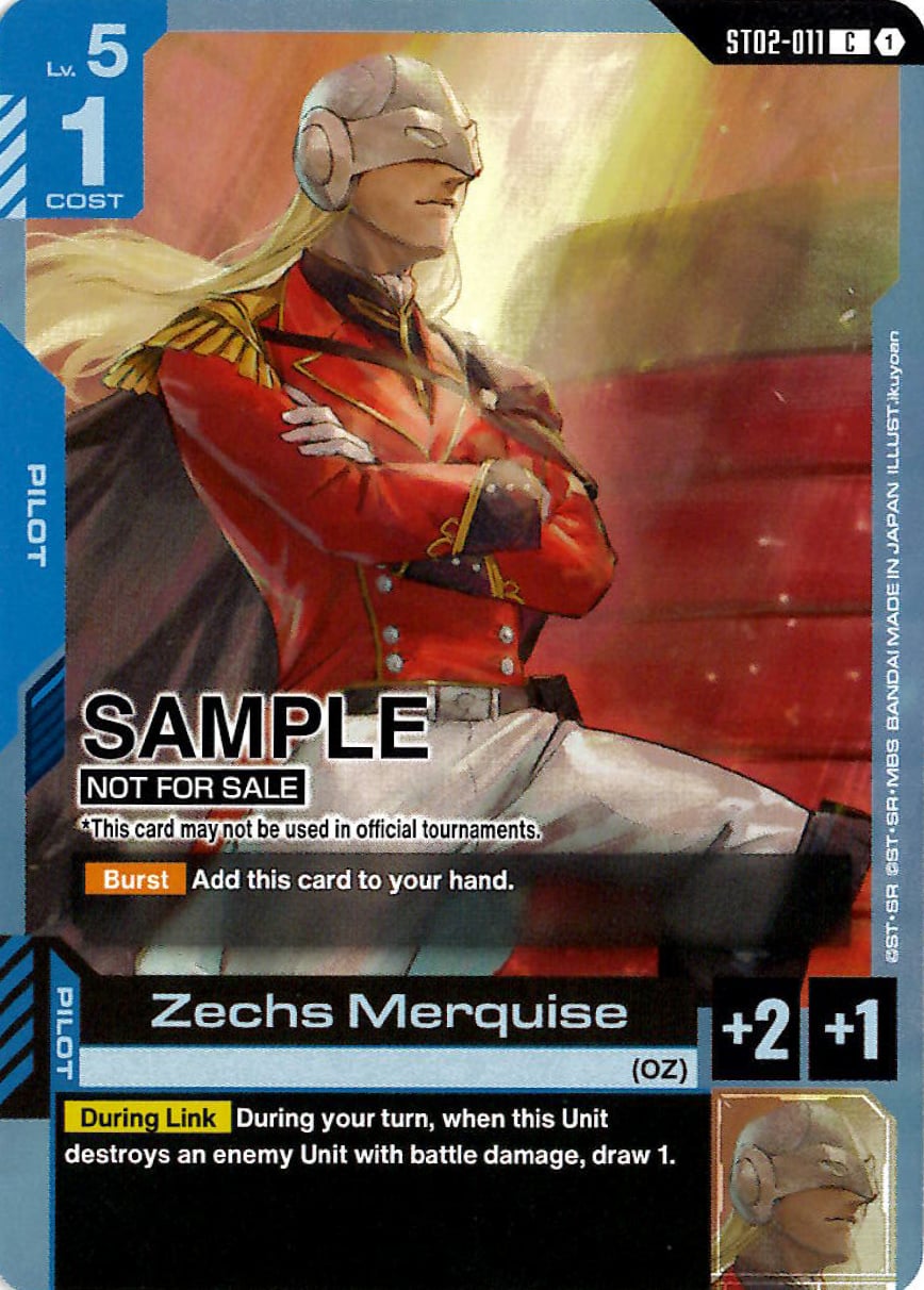 Zechs Merquise ST02-011 [ Inglese / Giapponese ]