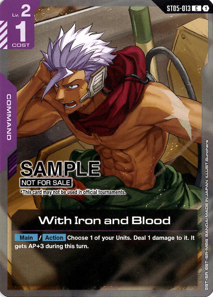 With Iron and Blood ST05-013 [ Inglese / Giapponese ]